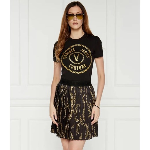 Versace Jeans Couture T-shirt | Slim Fit ze sklepu Gomez Fashion Store w kategorii Bluzki damskie - zdjęcie 184976493