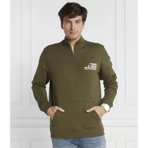 Tommy Jeans Bluza ENTRY GRAPHIC HALF-ZIP | Regular Fit ze sklepu Gomez Fashion Store w kategorii Bluzy męskie - zdjęcie 184976524
