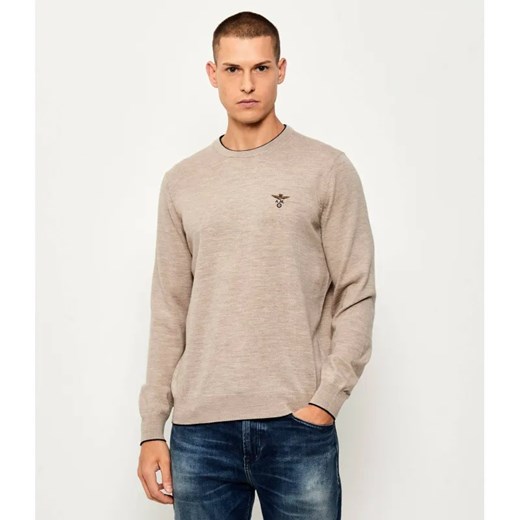 Aeronautica Militare Wełniany sweter | Regular Fit ze sklepu Gomez Fashion Store w kategorii Swetry męskie - zdjęcie 184976630