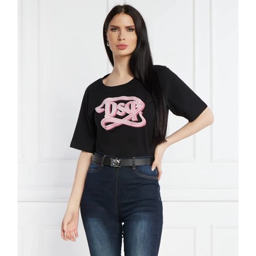 Dsquared2 T-shirt | Regular Fit ze sklepu Gomez Fashion Store w kategorii Bluzki damskie - zdjęcie 184977204