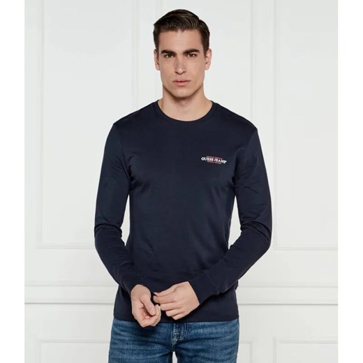 Guess Jeans Longsleeve AMERICAN | Slim Fit ze sklepu Gomez Fashion Store w kategorii T-shirty męskie - zdjęcie 184977252