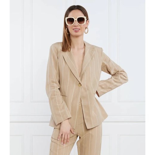 Liu Jo Marynarka | Regular Fit | z dodatkiem lnu ze sklepu Gomez Fashion Store w kategorii Marynarki damskie - zdjęcie 184977432
