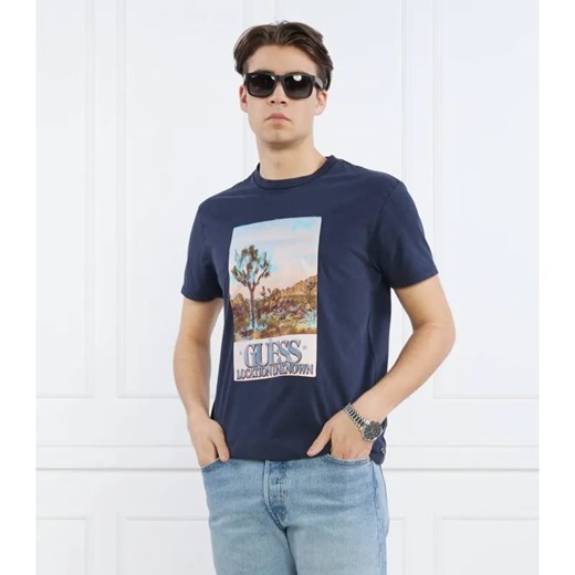 GUESS T-shirt DESERT PHOTO | Regular Fit ze sklepu Gomez Fashion Store w kategorii T-shirty męskie - zdjęcie 184977533