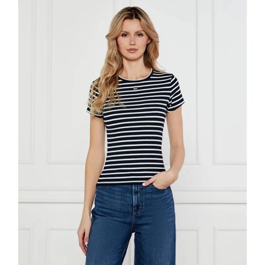 Tommy Jeans T-shirt ESSENTIAL | Slim Fit ze sklepu Gomez Fashion Store w kategorii Bluzki damskie - zdjęcie 184977672