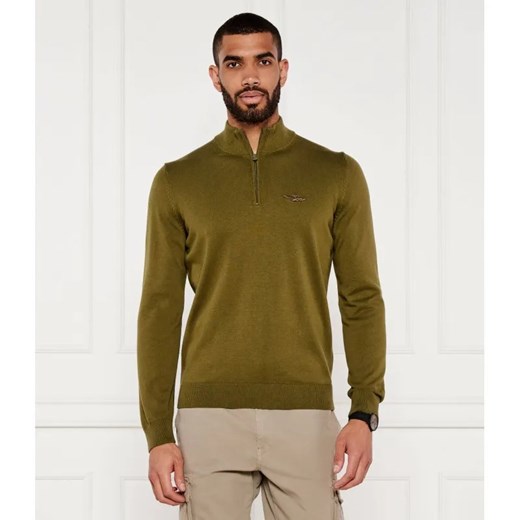 Aeronautica Militare Sweter | Regular Fit ze sklepu Gomez Fashion Store w kategorii Swetry męskie - zdjęcie 184977691