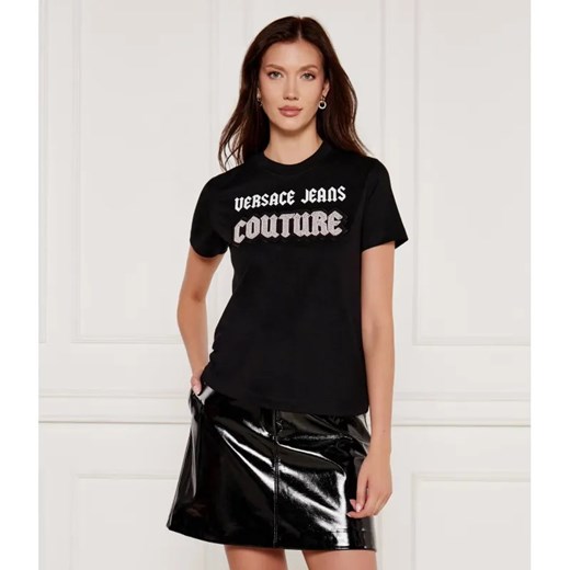 Versace Jeans Couture T-shirt goth patch | Regular Fit ze sklepu Gomez Fashion Store w kategorii Bluzki damskie - zdjęcie 184977923
