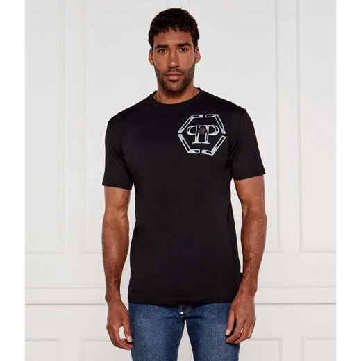 Philipp Plein T-shirt Hexagon | Regular Fit ze sklepu Gomez Fashion Store w kategorii T-shirty męskie - zdjęcie 184978154