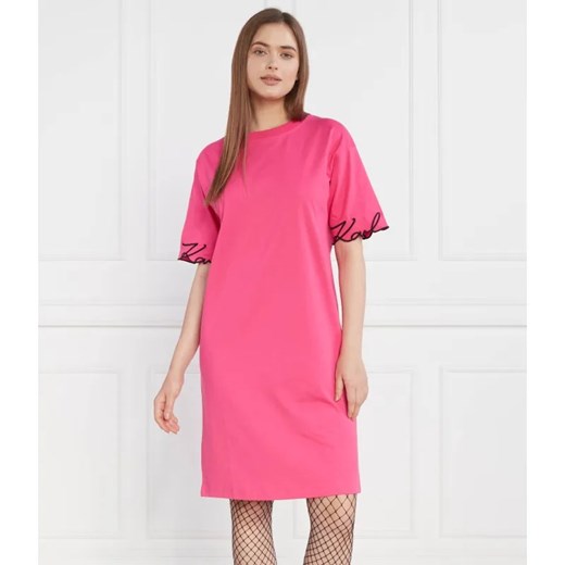 Karl Lagerfeld Sukienka karl signature slv hem ze sklepu Gomez Fashion Store w kategorii Sukienki - zdjęcie 184978173