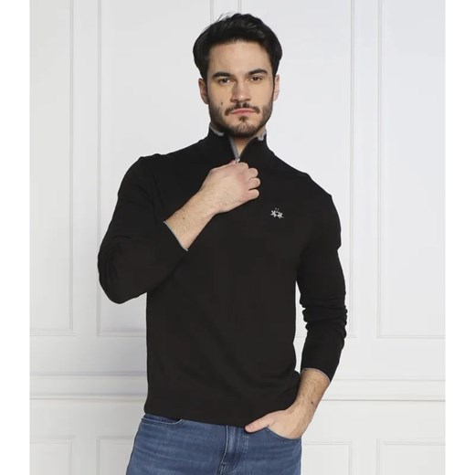 La Martina Sweter yw020 | Slim Fit | z dodatkiem wełny ze sklepu Gomez Fashion Store w kategorii Swetry męskie - zdjęcie 184978224