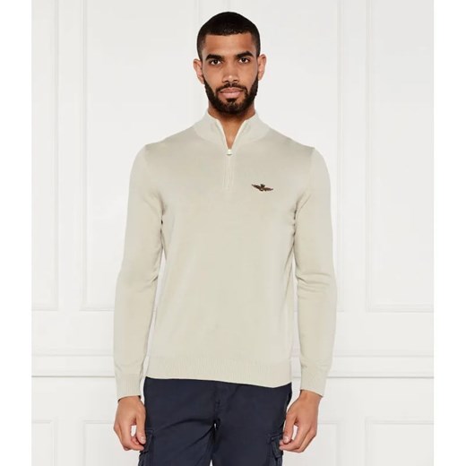 Aeronautica Militare Sweter | Regular Fit ze sklepu Gomez Fashion Store w kategorii Swetry męskie - zdjęcie 184978581
