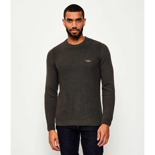 Aeronautica Militare Sweter | Regular Fit ze sklepu Gomez Fashion Store w kategorii Swetry męskie - zdjęcie 184978691