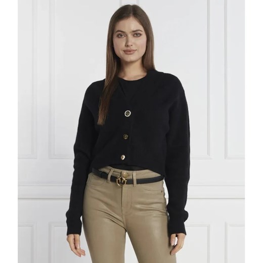 Pinko Kardigan | Cropped Fit | z dodatkiem wełny ze sklepu Gomez Fashion Store w kategorii Swetry damskie - zdjęcie 184979042