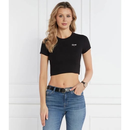 Tommy Jeans T-shirt | Cropped Fit ze sklepu Gomez Fashion Store w kategorii Bluzki damskie - zdjęcie 184979292