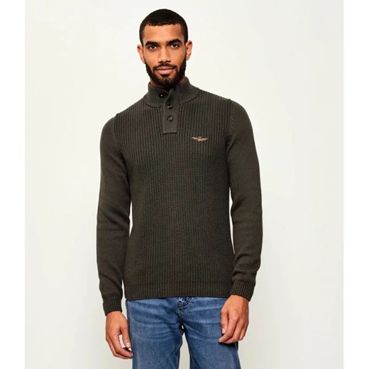 Aeronautica Militare Sweter | Regular Fit ze sklepu Gomez Fashion Store w kategorii Swetry męskie - zdjęcie 184979402