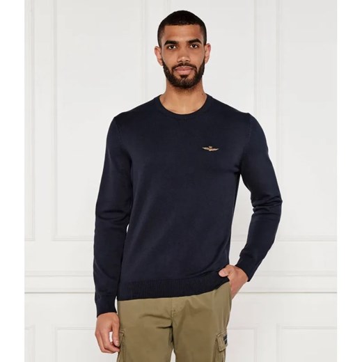 Aeronautica Militare Sweter | Regular Fit ze sklepu Gomez Fashion Store w kategorii Swetry męskie - zdjęcie 184979601