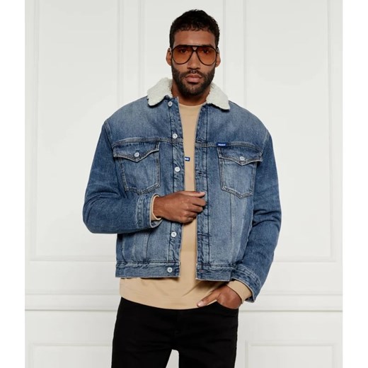 Hugo Blue Kurtka jeansowa Dex | Loose fit ze sklepu Gomez Fashion Store w kategorii Kurtki męskie - zdjęcie 184979634