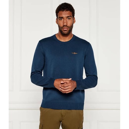 Aeronautica Militare Sweter | Regular Fit ze sklepu Gomez Fashion Store w kategorii Swetry męskie - zdjęcie 184979733
