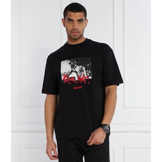 HUGO T-shirt Domenade | Oversize fit ze sklepu Gomez Fashion Store w kategorii T-shirty męskie - zdjęcie 184979742