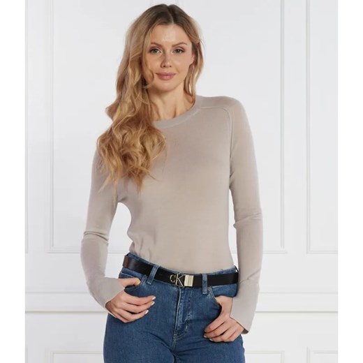 Calvin Klein Wełniany sweter | Regular Fit ze sklepu Gomez Fashion Store w kategorii Swetry damskie - zdjęcie 184979994
