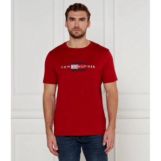 Tommy Hilfiger T-shirt FLAG EMBRO | Regular Fit ze sklepu Gomez Fashion Store w kategorii T-shirty męskie - zdjęcie 184980002