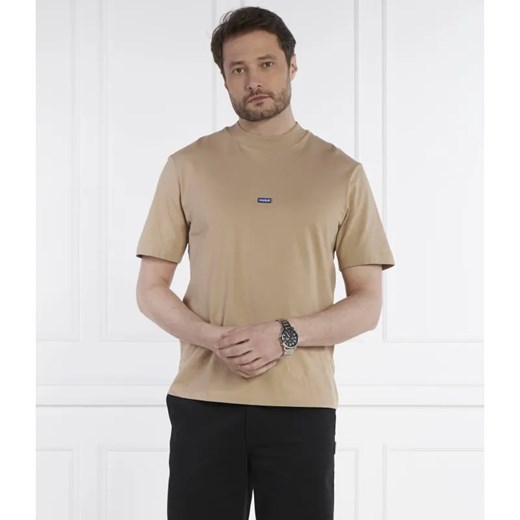 Hugo Blue T-shirt Nieros | Regular Fit ze sklepu Gomez Fashion Store w kategorii T-shirty męskie - zdjęcie 184980073