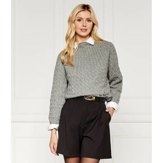Tommy Hilfiger Wełniany sweter | Regular Fit ze sklepu Gomez Fashion Store w kategorii Swetry damskie - zdjęcie 184980094