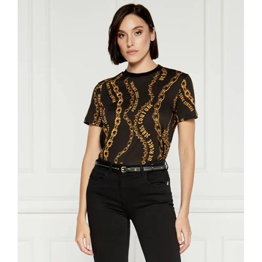 Versace Jeans Couture T-shirt | Slim Fit ze sklepu Gomez Fashion Store w kategorii Bluzki damskie - zdjęcie 184980204