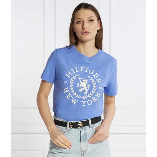 Tommy Hilfiger T-shirt REG CREST C-NK TEE SS | Regular Fit ze sklepu Gomez Fashion Store w kategorii Bluzki damskie - zdjęcie 184980344