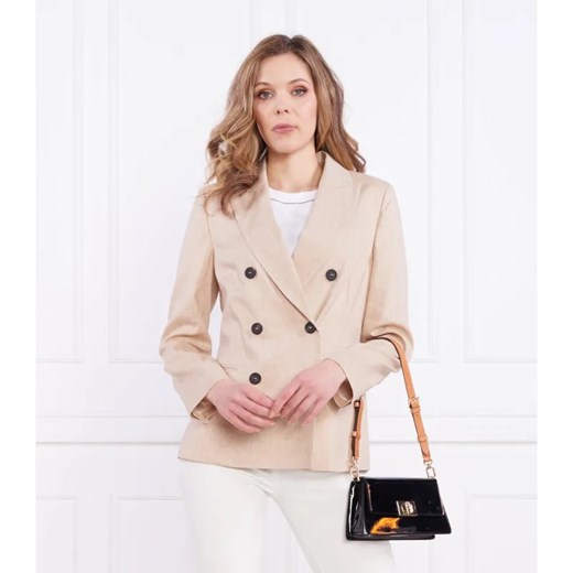 Peserico Marynarka | Slim Fit | z dodatkiem lnu ze sklepu Gomez Fashion Store w kategorii Marynarki damskie - zdjęcie 184980473