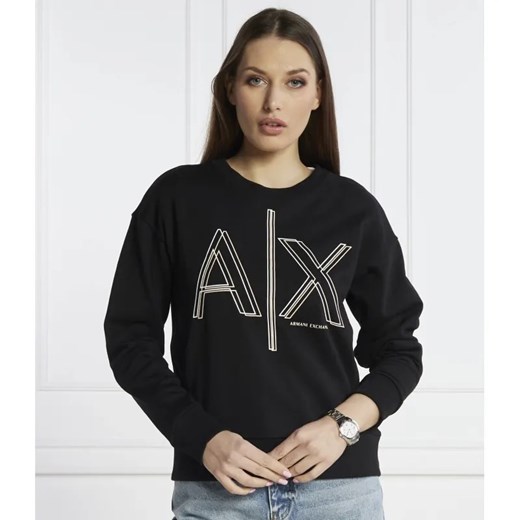Armani Exchange Bluza | Regular Fit ze sklepu Gomez Fashion Store w kategorii Bluzy damskie - zdjęcie 184980510