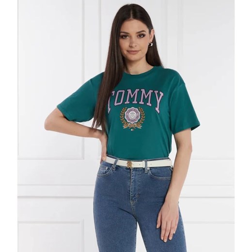Tommy Jeans T-shirt VARSITY SPORT 3 | Relaxed fit ze sklepu Gomez Fashion Store w kategorii Bluzki damskie - zdjęcie 184980874