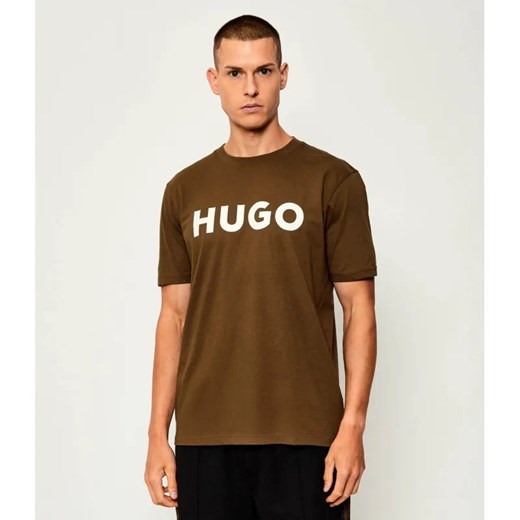 HUGO T-shirt Dulivio | Regular Fit ze sklepu Gomez Fashion Store w kategorii T-shirty męskie - zdjęcie 184981141