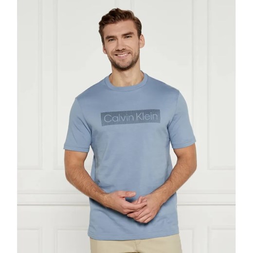 Calvin Klein T-shirt BOX STRIPED LOGO | Regular Fit ze sklepu Gomez Fashion Store w kategorii T-shirty męskie - zdjęcie 184981144