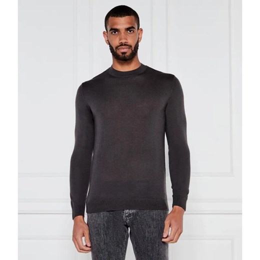 Emporio Armani Wełniany sweter | Slim Fit ze sklepu Gomez Fashion Store w kategorii Swetry męskie - zdjęcie 184981300