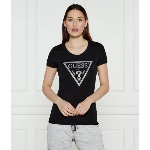GUESS T-shirt | Slim Fit ze sklepu Gomez Fashion Store w kategorii Bluzki damskie - zdjęcie 184981352
