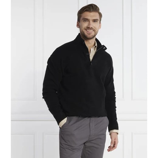 Calvin Klein Sweter LYCRA BLEND BUTTON QUARTER ZIP | Regular Fit | z dodatkiem wełny ze sklepu Gomez Fashion Store w kategorii Swetry męskie - zdjęcie 184981362