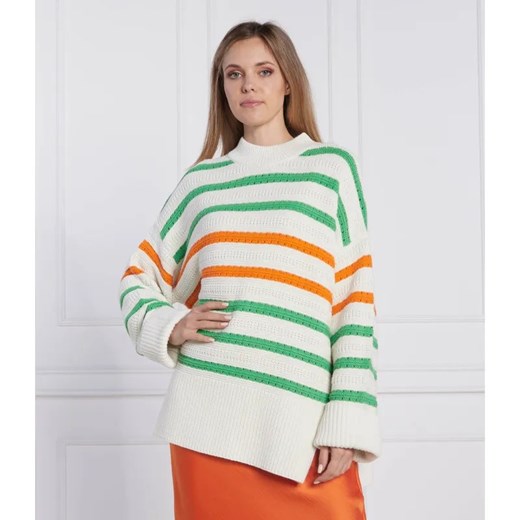 Samsøe Samsøe Sweter | Relaxed fit | z dodatkiem lnu ze sklepu Gomez Fashion Store w kategorii Swetry damskie - zdjęcie 184981584