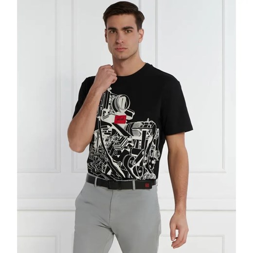 HUGO T-shirt Dacifico | Loose fit ze sklepu Gomez Fashion Store w kategorii T-shirty męskie - zdjęcie 184981593
