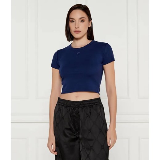 HUGO T-shirt Delanor | Cropped Fit ze sklepu Gomez Fashion Store w kategorii Bluzki damskie - zdjęcie 184981622