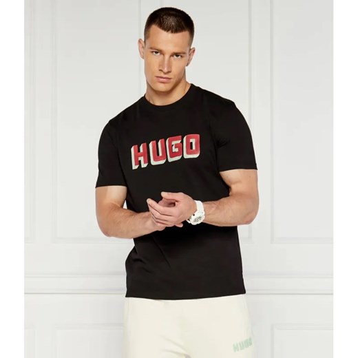 HUGO T-shirt | Regular Fit ze sklepu Gomez Fashion Store w kategorii T-shirty męskie - zdjęcie 184981862