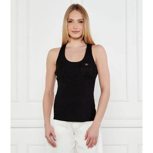 Elisabetta Franchi Top | Slim Fit | z dodatkiem jedwabiu ze sklepu Gomez Fashion Store w kategorii Bluzki damskie - zdjęcie 184982384