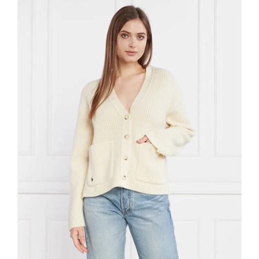 POLO RALPH LAUREN Wełniany kardigan VN PP CARDI LONG SLEEVE | Relaxed fit | z Polo Ralph Lauren XL okazja Gomez Fashion Store