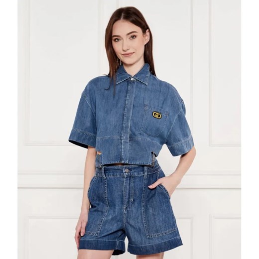 Liu Jo Jeansowa koszula | Cropped Fit ze sklepu Gomez Fashion Store w kategorii Koszule damskie - zdjęcie 184982420
