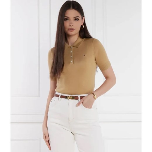 Tommy Hilfiger Polo BUTTON | Regular Fit ze sklepu Gomez Fashion Store w kategorii Bluzki damskie - zdjęcie 184982564