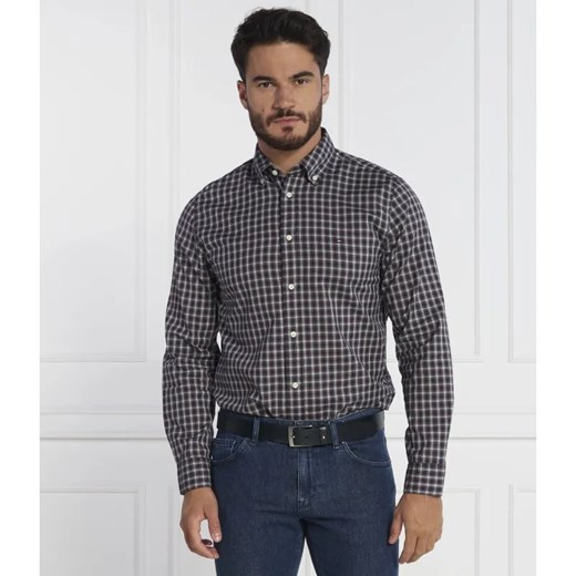 Tommy Hilfiger Koszula NAT. SOFT FLEX MINI TARTAN RF | Regular Fit ze sklepu Gomez Fashion Store w kategorii Koszule męskie - zdjęcie 184982781