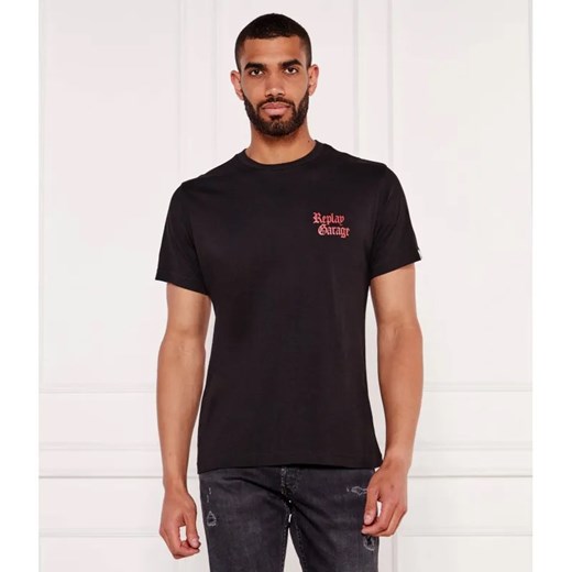 Replay T-shirt | Regular Fit ze sklepu Gomez Fashion Store w kategorii T-shirty męskie - zdjęcie 184983192
