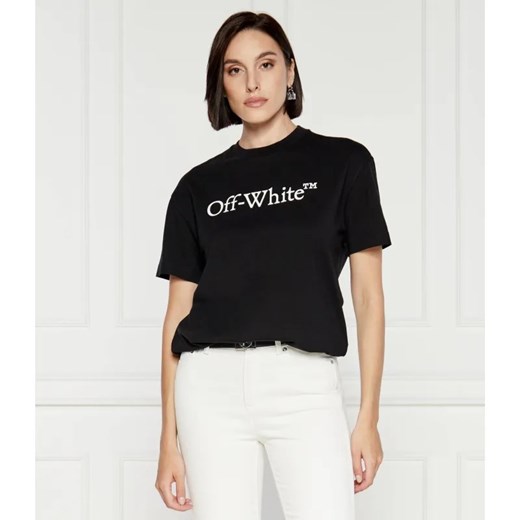 OFF-WHITE T-shirt BOOKISH | Relaxed fit ze sklepu Gomez Fashion Store w kategorii Bluzki damskie - zdjęcie 184983341