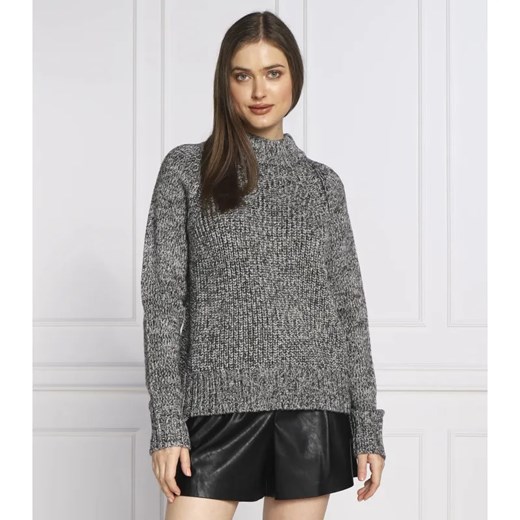 Patrizia Pepe Sweter MAGLIA Regular Fit | z dodatkiem wełny ze sklepu Gomez Fashion Store w kategorii Swetry damskie - zdjęcie 184983432