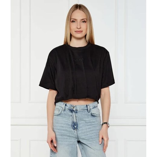 Pinko T-shirt TORRONE | Cropped Fit ze sklepu Gomez Fashion Store w kategorii Bluzki damskie - zdjęcie 184983443
