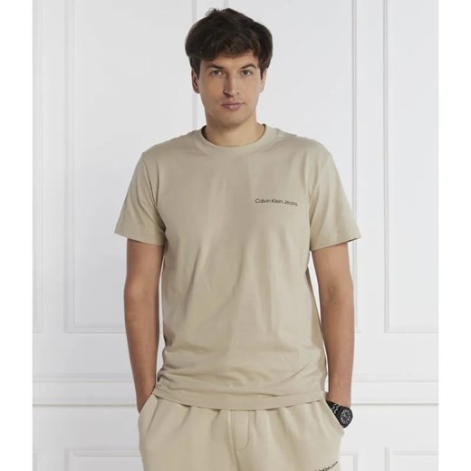 Calvin Klein Jeans T-shirt LOGO TAPE | Regular Fit ze sklepu Gomez Fashion Store w kategorii T-shirty męskie - zdjęcie 184983452